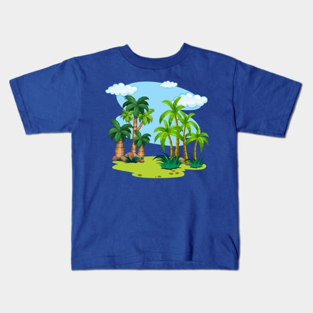 Arbor Day, Save The Forests, Save The Palms Kids T-Shirt by slawers